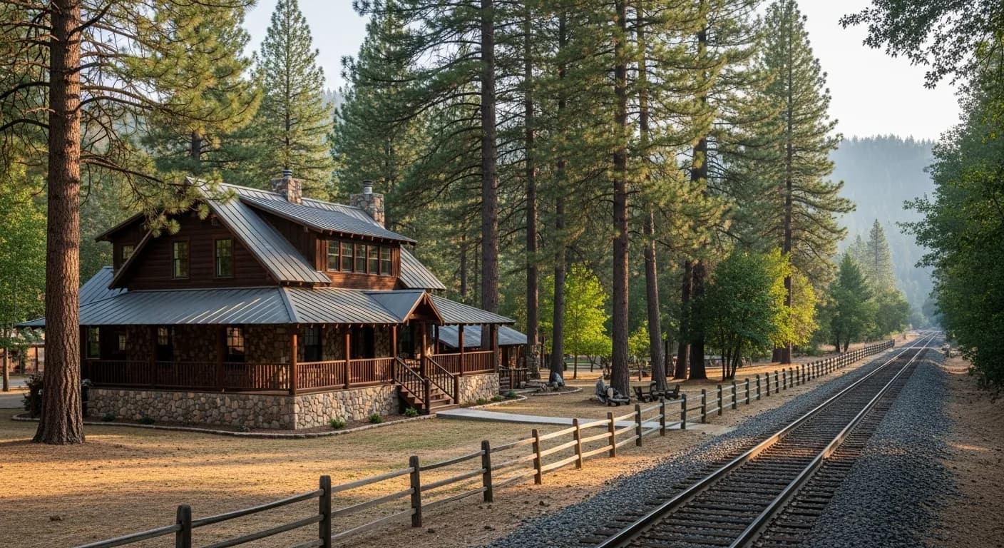 Mountain home in Colfax California along I-80 corridor in Sierra foothills