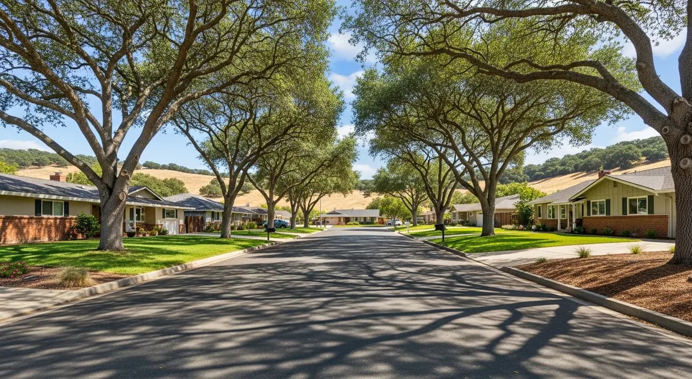 South Auburn residential area — we buy Placer County foothill homes