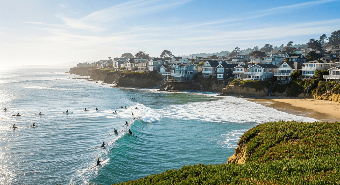 Surf neighborhood in Live Oak near Pleasure Point — we buy coastal homes as-is
