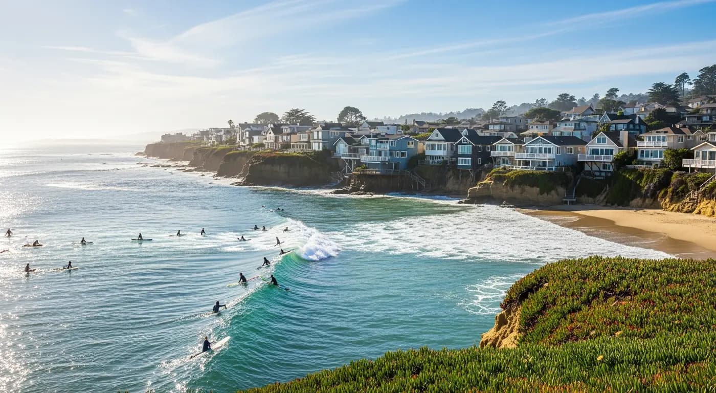Pleasure Point surf neighborhood — we buy coastal homes as-is for cash