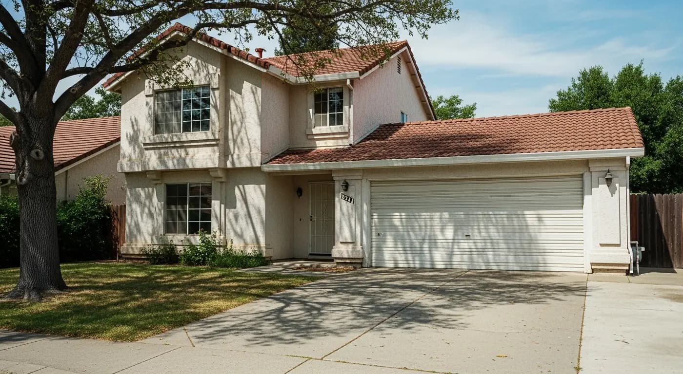 Typical 1990s Rocklin California home needing cosmetic updates — Sierra Property Buyers buys as-is