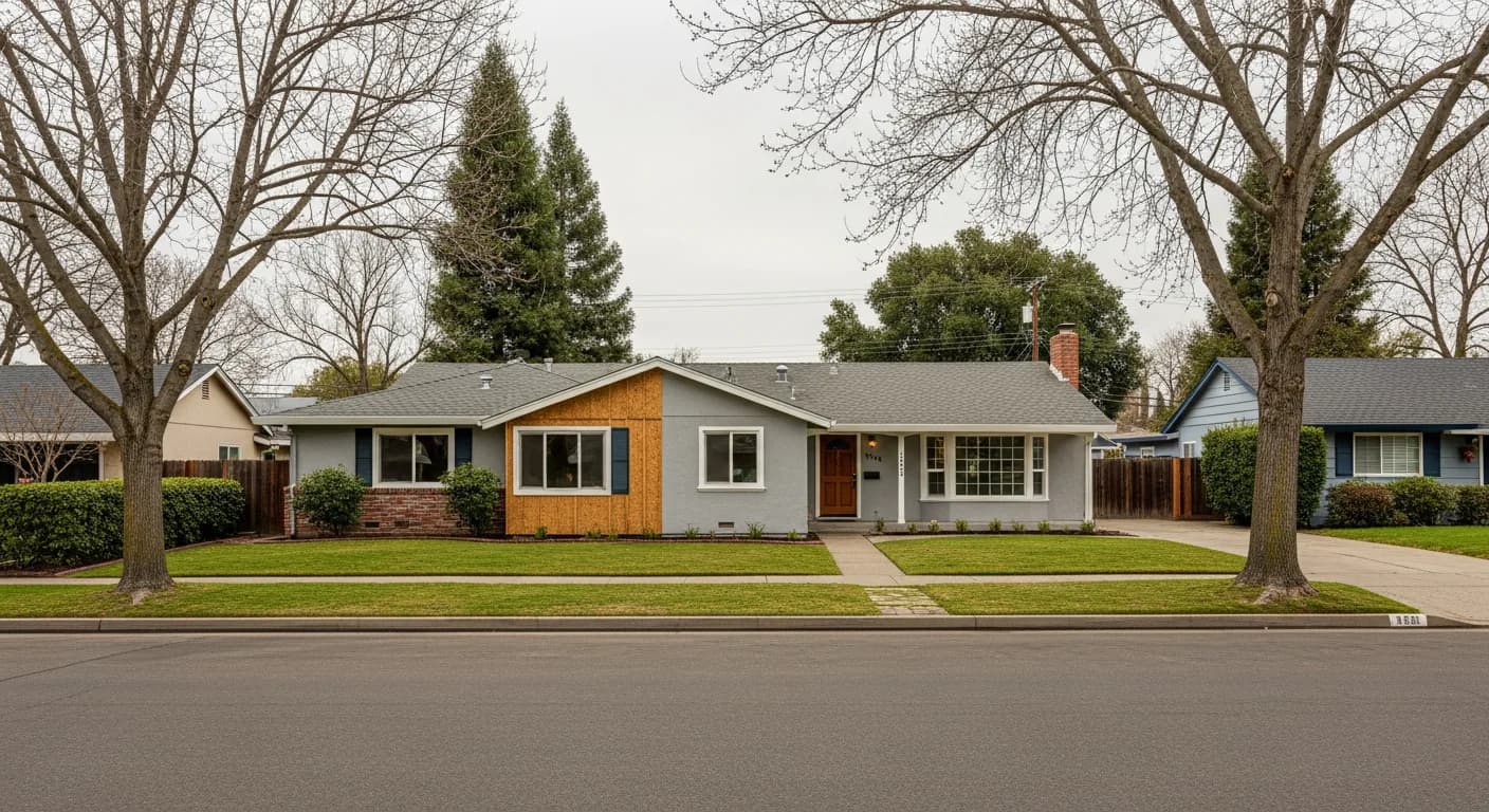 California home with unpermitted addition — we buy houses with code violations