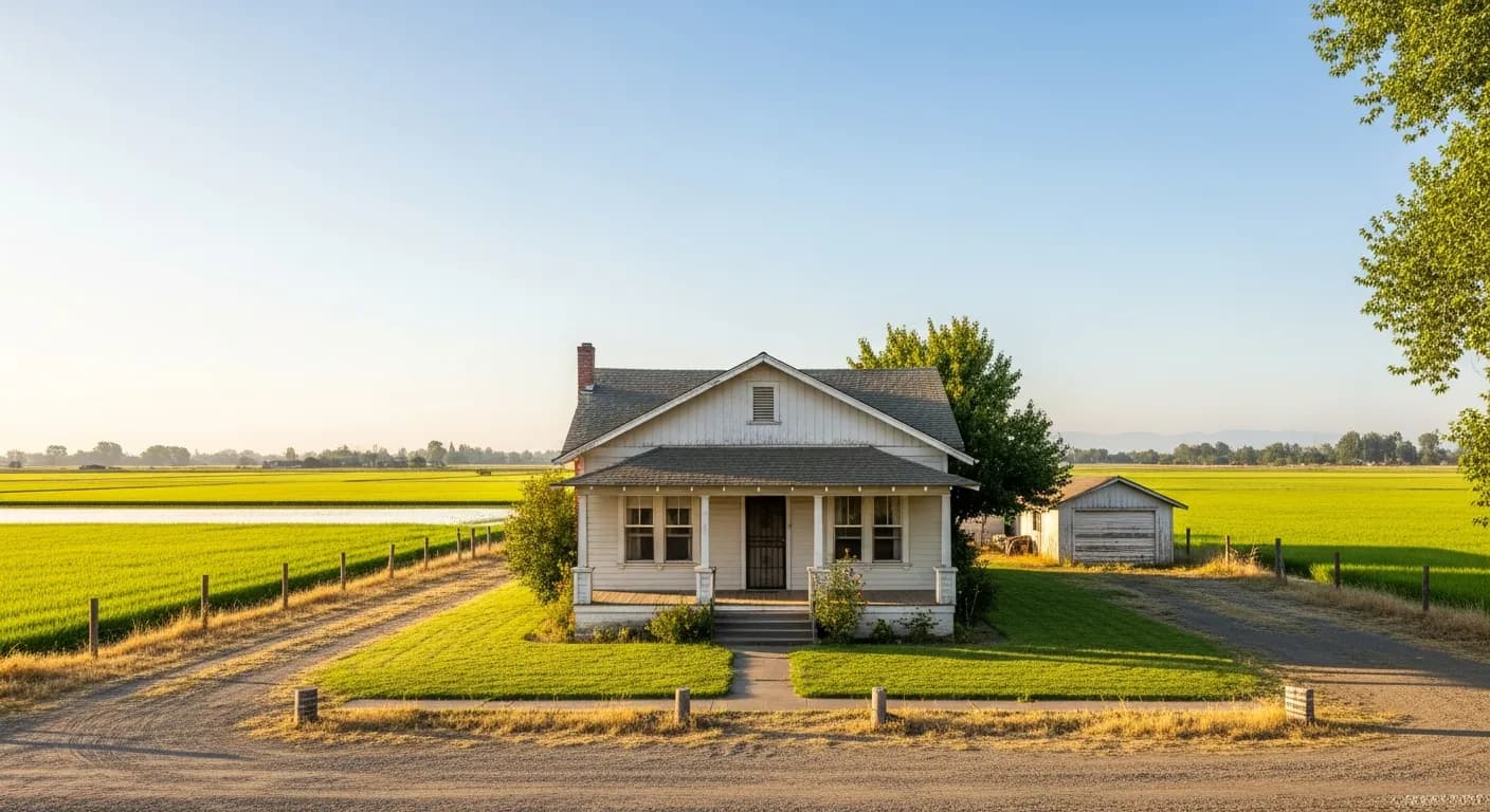 Older home in Meridian Sutter County — we buy agricultural community properties as-is for cash