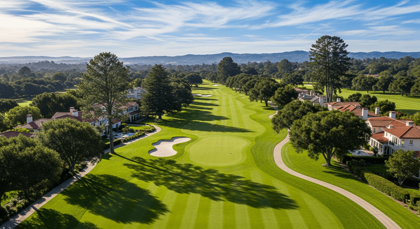 Pasatiempo Golf Club Santa Cruz California — luxury homes along Alister MacKenzie course