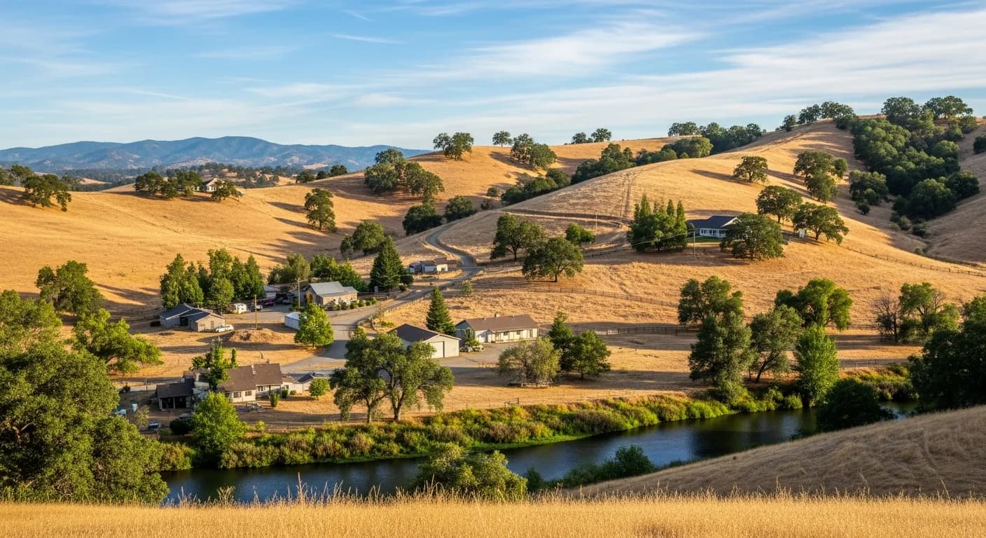 Rio Oso California rural community in southeastern Sutter County near the Bear River