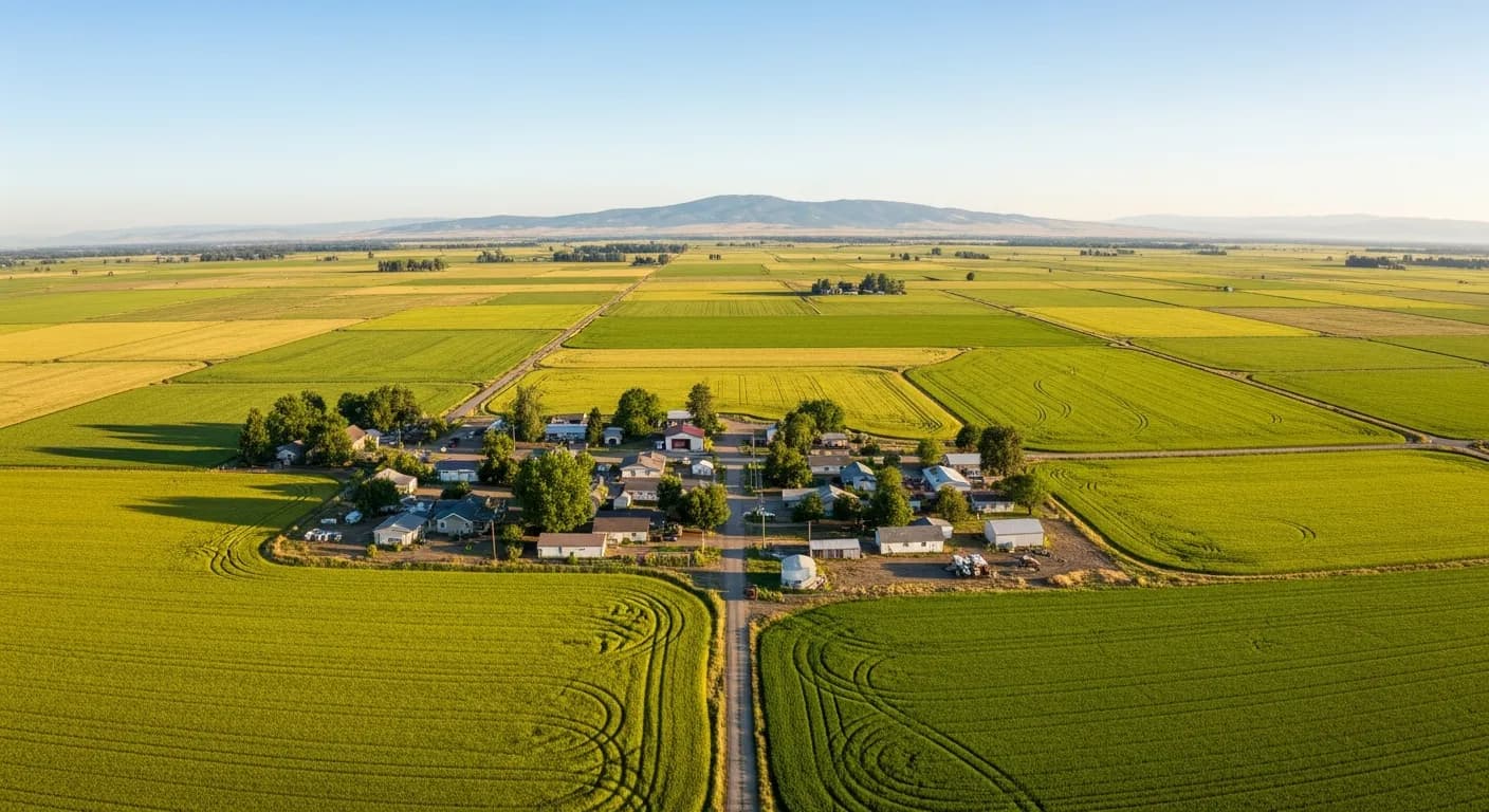 Robbins California small agricultural community in Sutter County surrounded by rice paddies