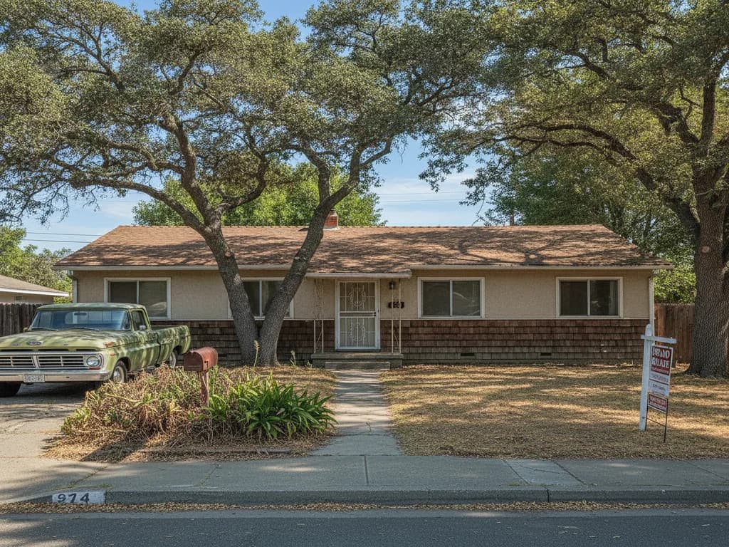 Older ranch home in Vacaville California needing updates — Sierra Property Buyers buys as-is
