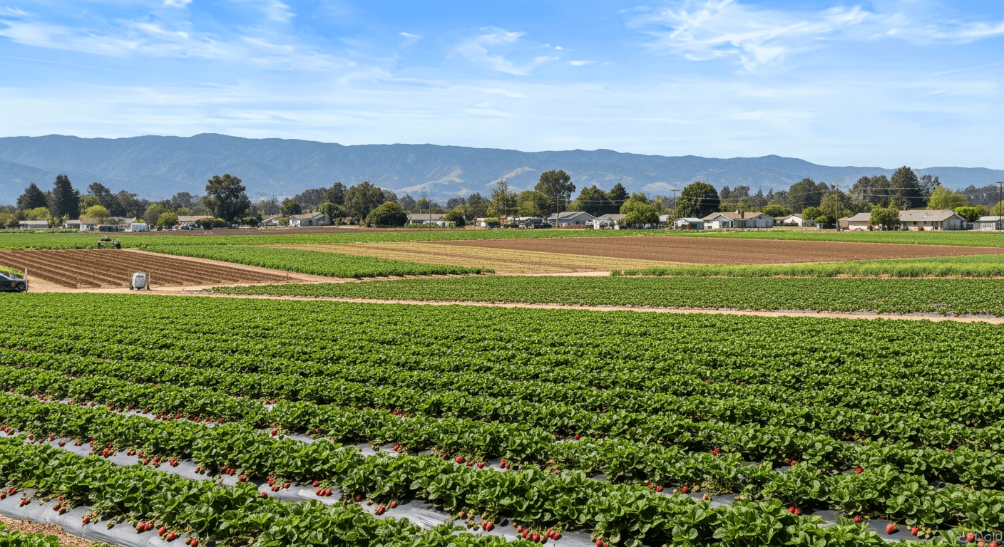 Agricultural landscape near Corralitos California — we buy rural properties for cash